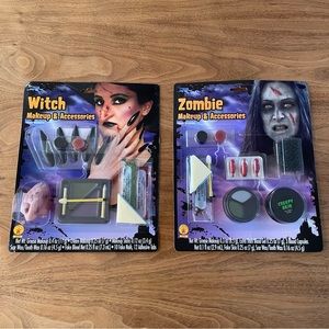 NIP Halloween Witch and Zombie make up